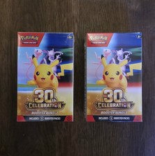 2X Pokémon 30th Anniversary Celebration Booster Bundle Boxes - SEALED SHIPS FAST picture