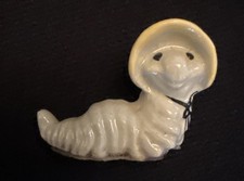 Vintage Hagan Renaker Inchworm Caterpillar with  Hat Figurine 1