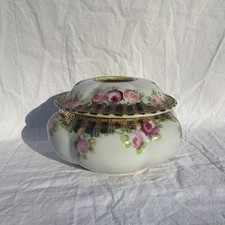 Vintage Nippon Hand Painted Porcelain Hair Receiver picture