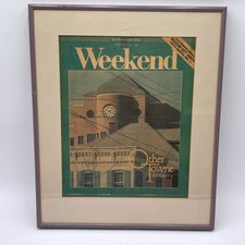 Vintage 1987 Washington Post Weekend Framed Cover Other Towne Alexandria VA Art picture