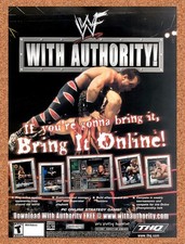 2002 WWF With Authority PC Original Advertisement / Retro Promo v1 picture