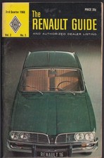 The Renault Guide Q3 1968 Renault 16 & 10 picture