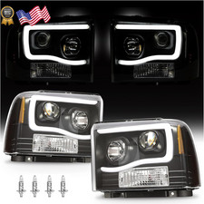 HECASA LED Projector Headlights Compatible with 2005-2007 Ford F250 F350 F450 picture