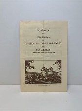 The Basilica of Mission San Carlos Borromeo Brochure Guide Pamphlet Carmel, CA picture