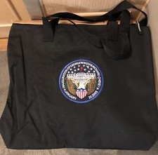 BUSH 2005 BLACK TOTE BAG WHITE HOUSE PRESIDENT INAUGURATION EAGLE REPUBLICAN GOP picture