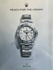 2025 Rolex Explorer II Watch Magazine Print Ad Good Condition Bit Of Wear picture