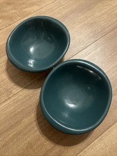 2 Boontonware Belle Vintage Cereal Soup Bowl No. 1307-12 USA Green Dish Melmac picture