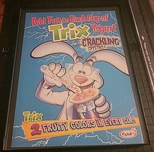 Trix Yogurt Yoplait Rabbit Print Ad Framed 2005 8.5X11  Wall Art  picture