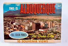 Vtg. Mini Albuquerque, NM The Duke City Souvenir Fold Out 10 Scenic Pictures picture
