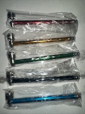 3ct Metal🔥SEALED Tobacco 6” Smoking Pipe Assorted Colors 5 Screens picture