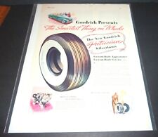 GOODRICH TIRES INTRODUCTION OF THE PATRICIAN TIRE   1940s      LARGE VINTAGE AD picture