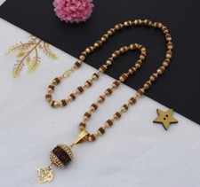 Gorgeous Design Gold Plated Rudraksha Mala with Pendant picture