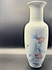 Vintage Otagiri”Peony” Japanese Hand Painted Porcelain Vase 11 in. tall picture