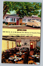 Pine Cone Restaurant Home Cooking Merced California CA Vintage Postcard picture