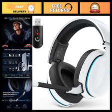 AOC 2.4GHz Wireless Gaming Headset for PS5, PS4, PC, Switch, 45Hr, White picture