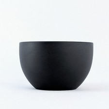 Vintage 1954 Wedgwood Black Basalt Mini Open Sugar Bowl England 2 7/8