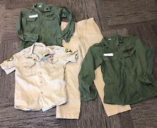 1960s Vintage LOT VIETNAM Sateen OG-107 US Army 33x32 Military Pants & Shirts picture