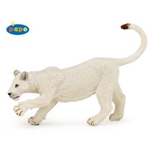 Papo young white lioness retired discontinued figure 50136 wild animals RARE NEW picture
