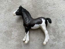 Retired Breyer Horse #1796 Shadow Black Bay Sabino Pinto Clydesdale Foal Draft 2 picture