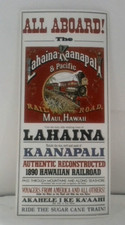 Lahaina Kaanapali Pacific Railroad Maui VINTAGE EPHEMERA AMERICANA  picture