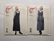 McCall's Easy Pattern #9435 & #8879 Misses' Jumper Dress Sizes 8-14 UNCUT picture