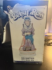 Vintage Betsy Ross 200 Years Of Freedom 1776 1976 Decanter Music Box Hoffman picture