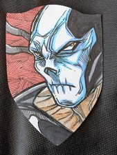 🔥Crossbones Diecut 1/1 Sketch- 2026 Topps Brooklyn Collection - Captain America picture