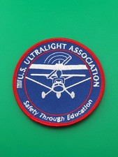 U.S. Ultralight Association Safety Through Education Airplane Patch NEW picture