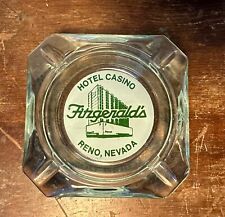 Vintage Fitzgeralds Hotel Casino Reno Nevada Glass Ash Tray Cigar Bar 3.5