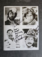 Photo Autograph Chuck Norris Ben Davidson John Martin 1988 Long Beach Grand Prix picture