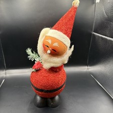 12” Vintage Nodding Santa Claus Christmas Bobblehead Candy West Germany 1950’s picture