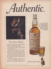 Vintage 1971 Dewar's White Label Scotch Print Ad Promo Ad picture