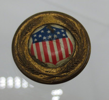 VTG WW1 Whitehead And Hoag CO. US Food Administration American Flag Shield Pin picture