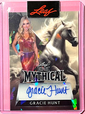GRACIE HUNT 2024 LEAF EXOTIC MYTHICAL PEGASUS SIGNATURE AUTOGRAPH AUTO CARD 1/1 picture