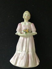 Vintage Coalport Flower Girl Porcelain statue, 7 Inch, Made in England picture