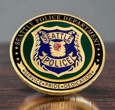 CITY OF SEATTLE Police Dept. Challenge Coin ·IN STOCK· ·FAST SHIPPING· ·NEW· picture