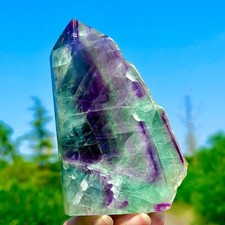 1.74LB Rare Natural Fluorite Quartz Crystal Freeform Mineral Specimen Healing picture