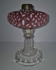 Antique Hobbs #341 Cranberry Opalescent 
