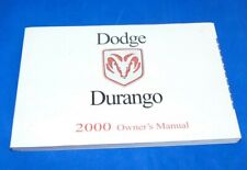 2000 DODGE DURANGO 4X4 2WD  5.8L V8 SUV OWNERS MANUAL good picture