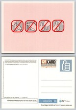 Continental AT&T Wireless Go Card Advertising Text Messaging Symbols Postcard picture