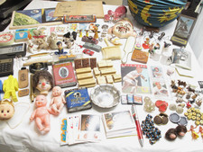 Large Vintage Junk Drawer Lot for Crafts Resale Collectors FUN STUFF picture