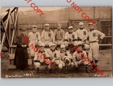 1907 South High School Baseball Team WORCESTER Massachusetts MA Vibbart RPPC picture