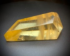 Citrine Faceted Freeform 6.1 ounces 3.75 inches long picture