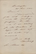 CALEB CUSHING - AUTOGRAPH LETTER SIGNED 06/19/1855 picture