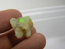 #1 7.50ct Ethiopia 100% Natural Uncut Rough Fire Opal Crystal Specimen 1.5g 17mm picture