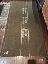Vintage 1964-1965 West German Army Military Wool Blanket picture