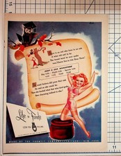 Vintage Life by Formfit Bra Lingerie Ad Pin-Up Art Hilda Terry Chicago NY picture