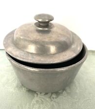 Vintage Wilton Columbia PA RWP USA Pewter Mini Pot 4.5” Diameter With Lid A940 picture