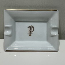 Manufacture de Monaco Hotel de Paris Monte-Carlo Porcelain Ashtray HP White/Gold picture