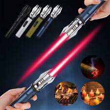 Windproof Straight Torch Blue Flame Lighter Brightfire Rechargeable Torch Light picture